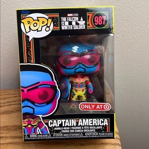 Funko Pop! The Falcon and the Winter Soldier - Captain America Blacklight # 987